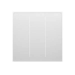 Moes Zigbee Star Feather Smart Push Button Switch 3 Gang (Neutral Wire), White