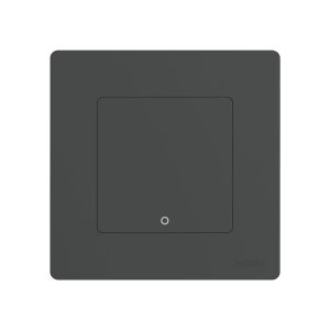 Moes Zigbee Star Ring Smart Push Button Switch 1 Gang (Neutral Optional), Grey