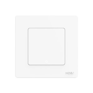 Moes Zigbee Star Ring Smart Push Button Switch 1 Gang (Neutral Optional), White