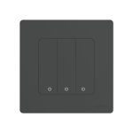Moes Zigbee Star Ring Smart Push Button Swicth 3 Gang CR2032, Grey