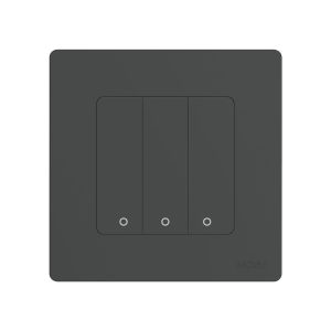 Moes Zigbee Star Ring Smart Push Button Swicth 3 Gang CR2032, Grey