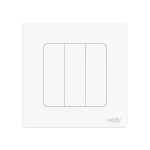 Moes Zigbee Star Ring Smart Push Button Swicth 3 Gang CR2032, white